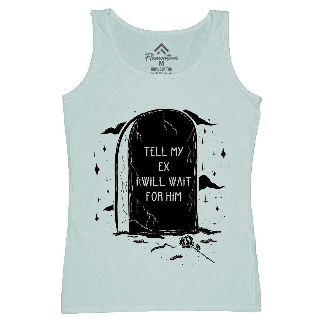 Waiting For My Ex Womens Organic Tank Top Vest Funny D494