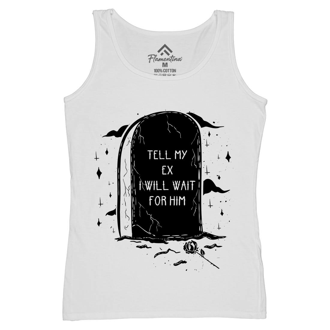 Waiting For My Ex Womens Organic Tank Top Vest Funny D494