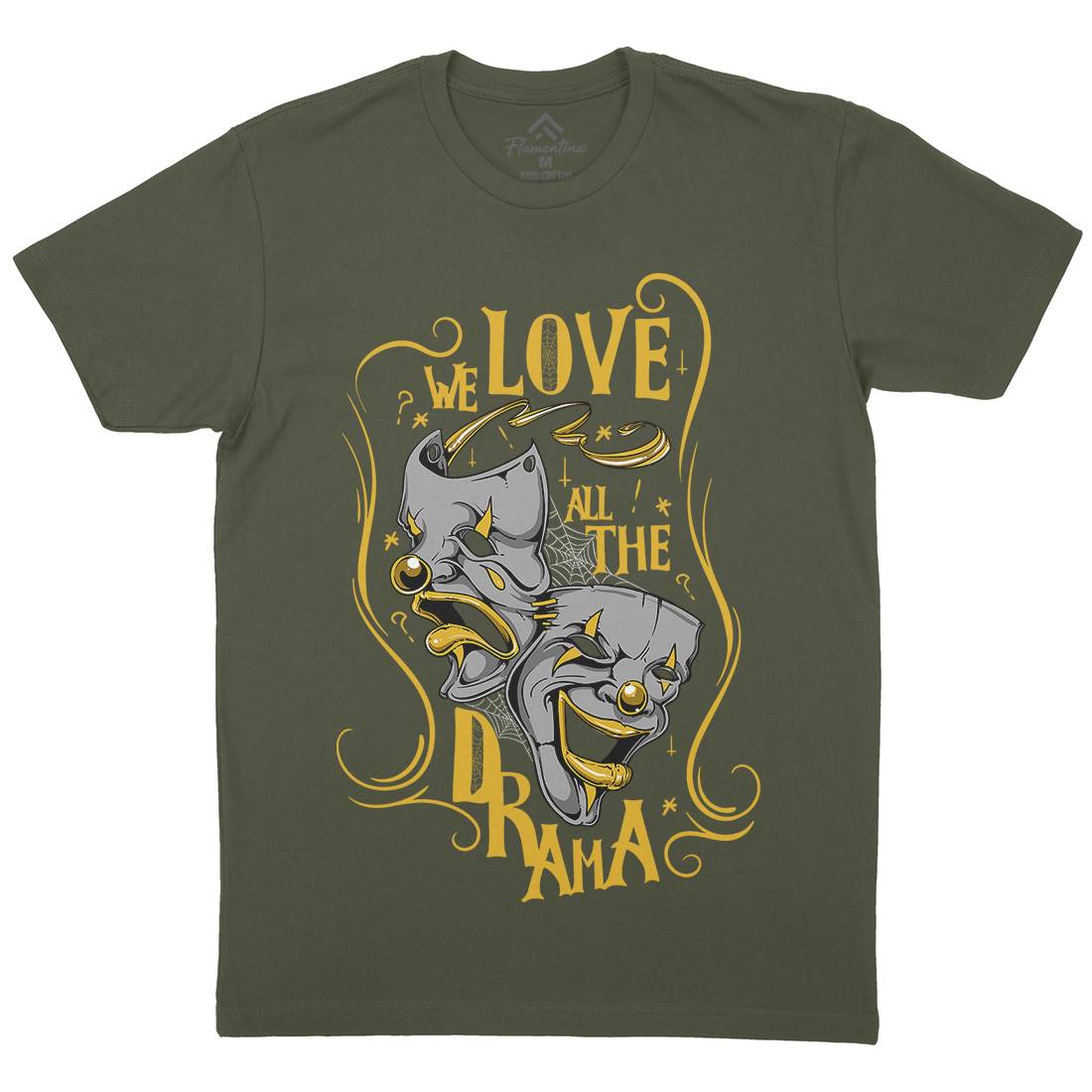 We Love All The Drama Mens Crew Neck T-Shirt Funny D496