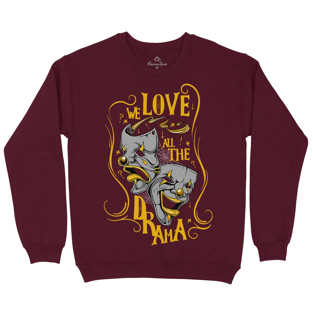 We Love All The Drama Mens Crew Neck Sweatshirt Funny D496