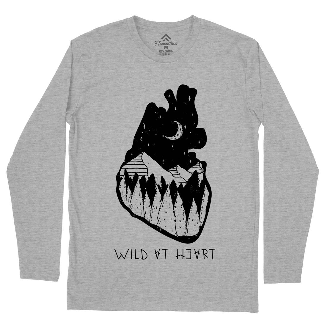 Wild At Heart Mens Long Sleeve T-Shirt Nature D498