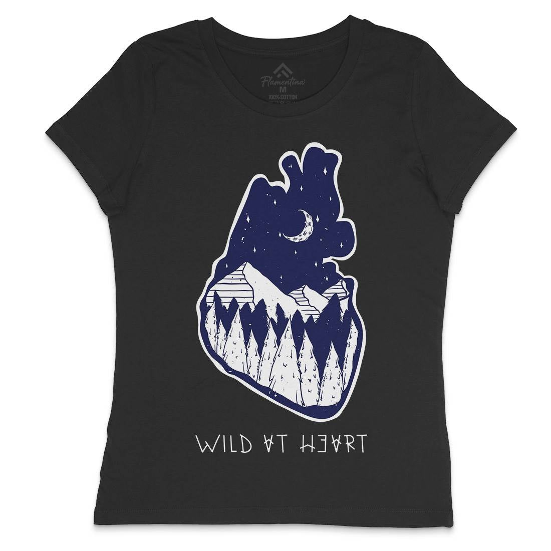 Wild At Heart Womens Crew Neck T-Shirt Nature D498