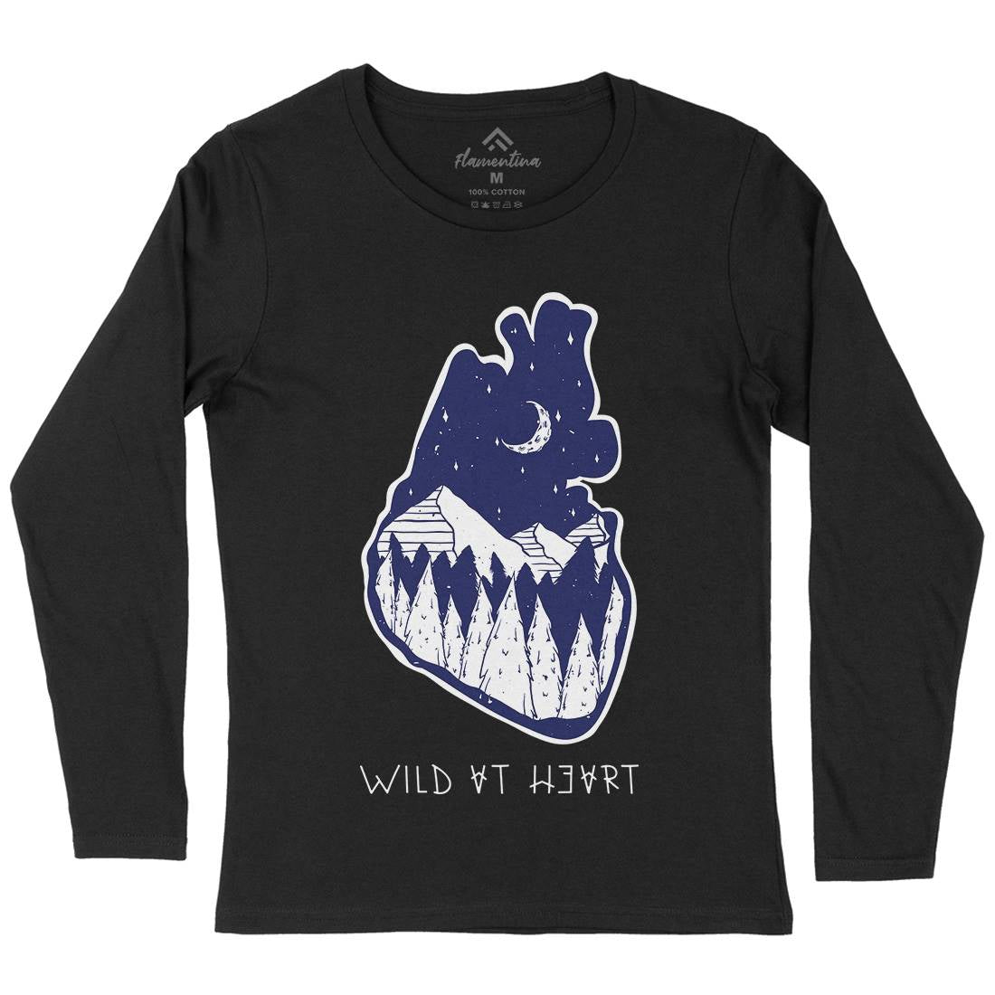 Wild At Heart Womens Long Sleeve T-Shirt Nature D498