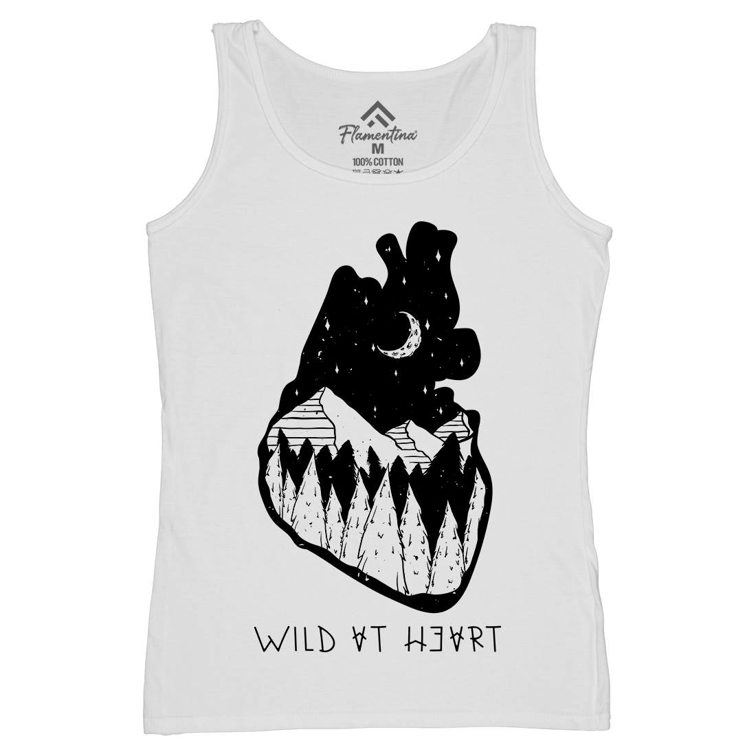 Wild At Heart Womens Organic Tank Top Vest Nature D498