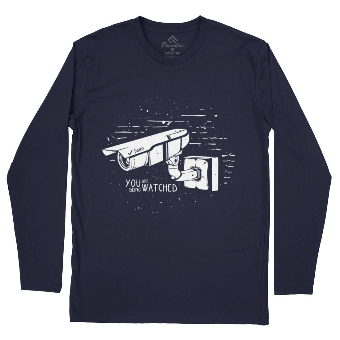 You Are Being Watched Mens Long Sleeve T-Shirt Media D499