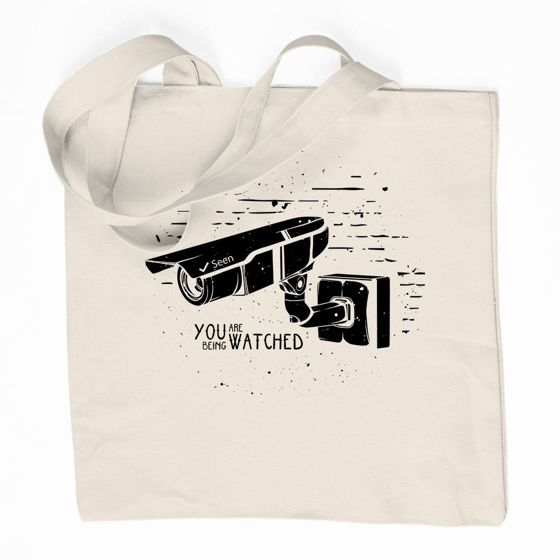 You Are Being Watched Organic Premium Cotton Tote Bag Media D499
