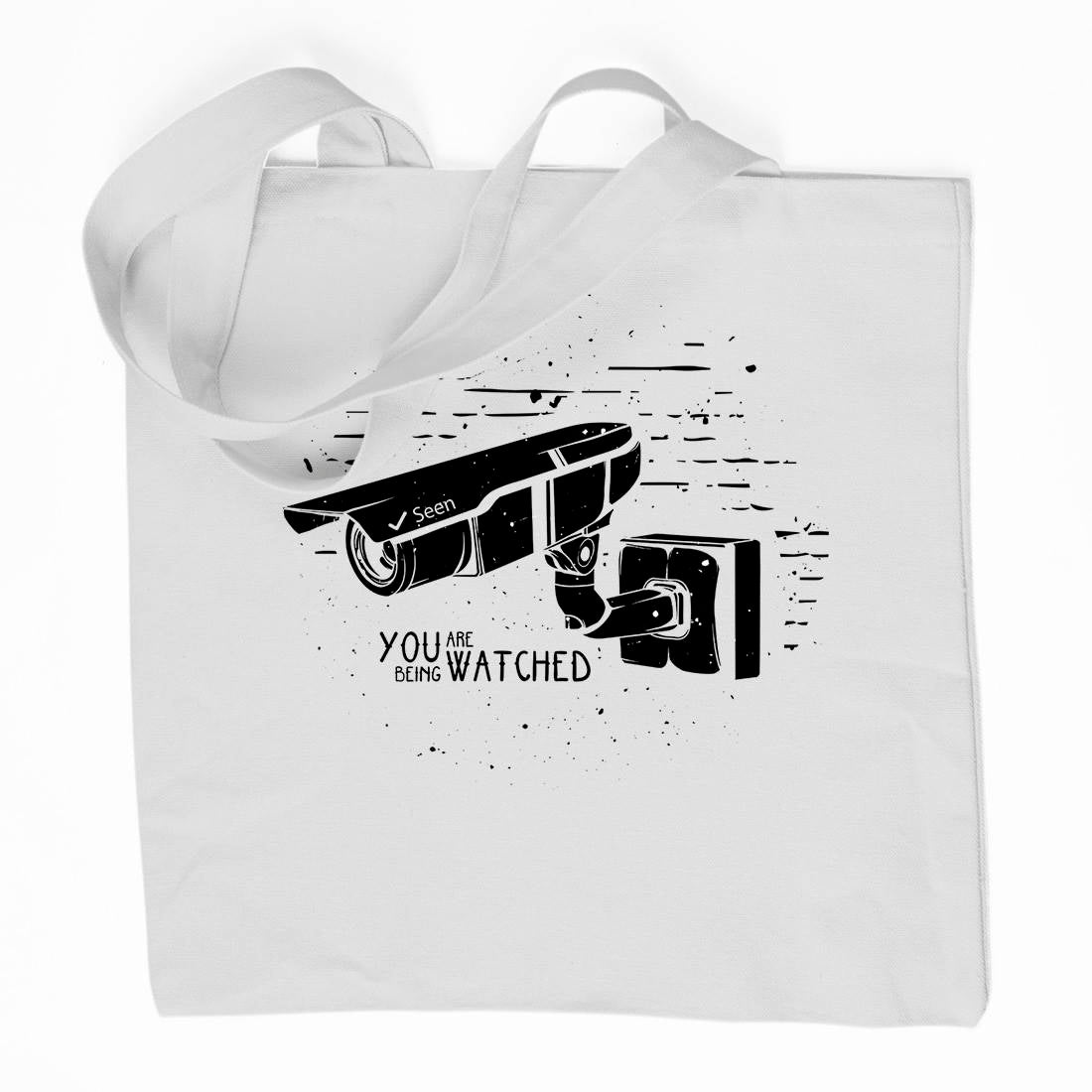 You Are Being Watched Organic Premium Cotton Tote Bag Media D499