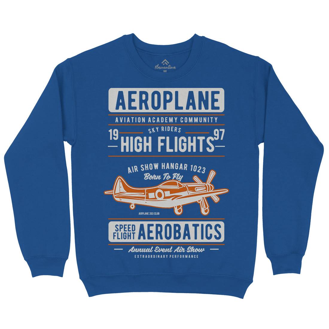 Aeroplane Kids Crew Neck Sweatshirt Vehicles D501