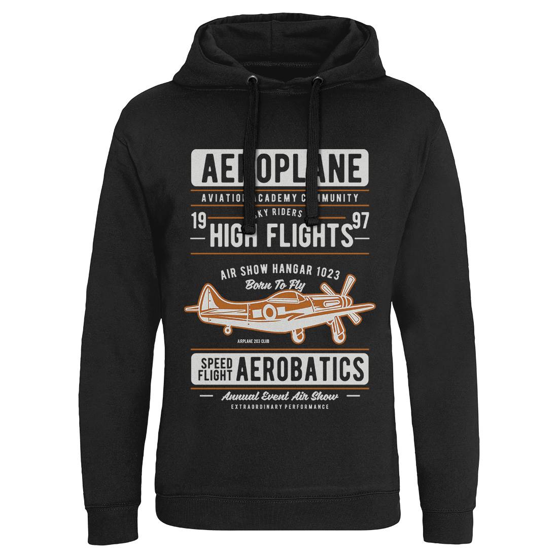 Aeroplane Mens Hoodie Without Pocket Vehicles D501