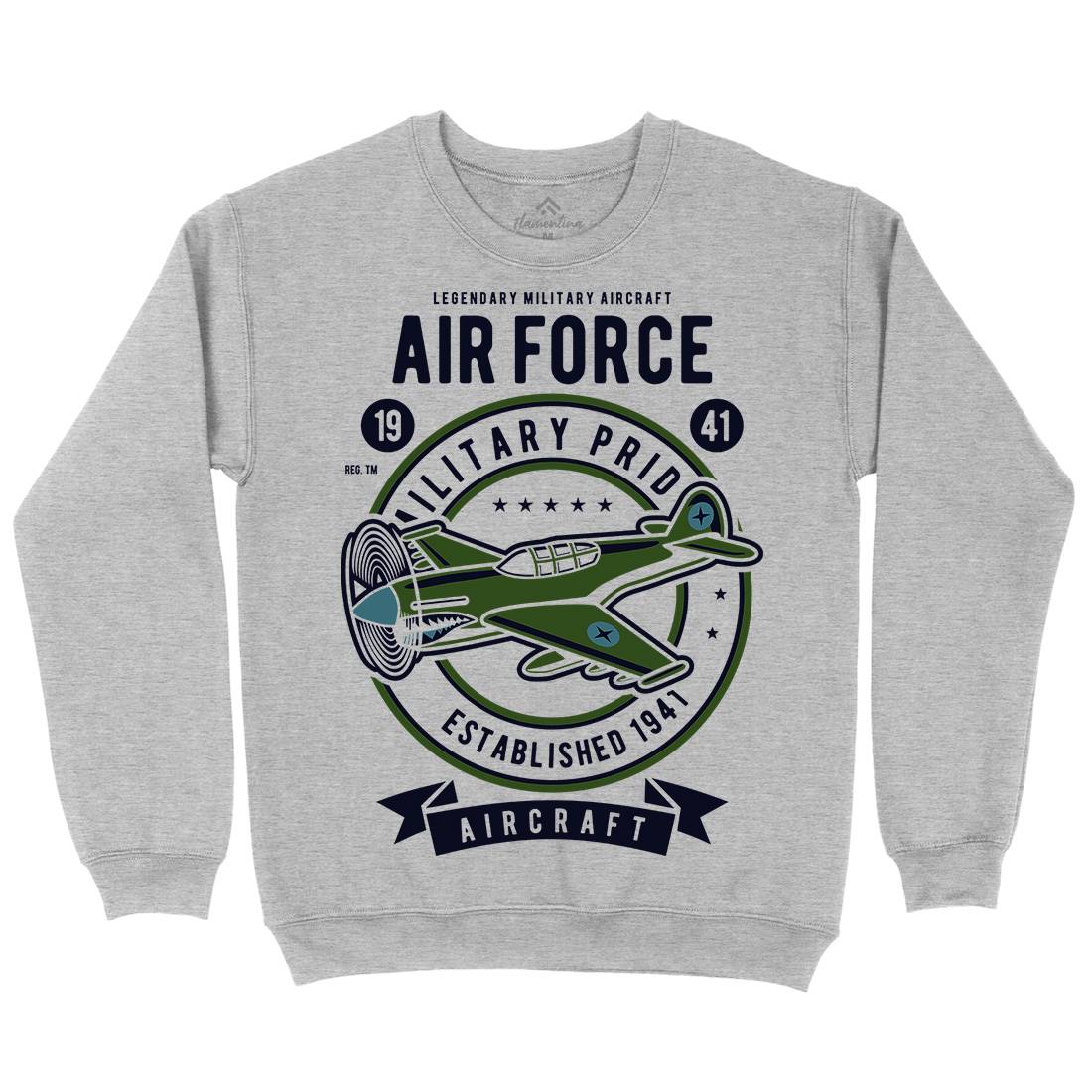 Air Force Kids Crew Neck Sweatshirt Army D502