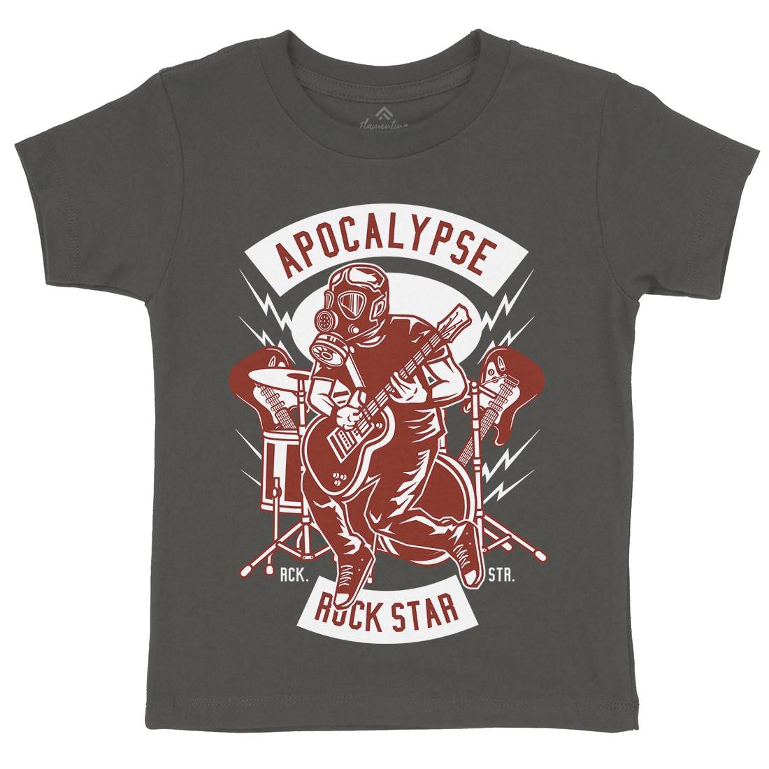 Apocalypse Rock Star Kids Crew Neck T-Shirt Music D503