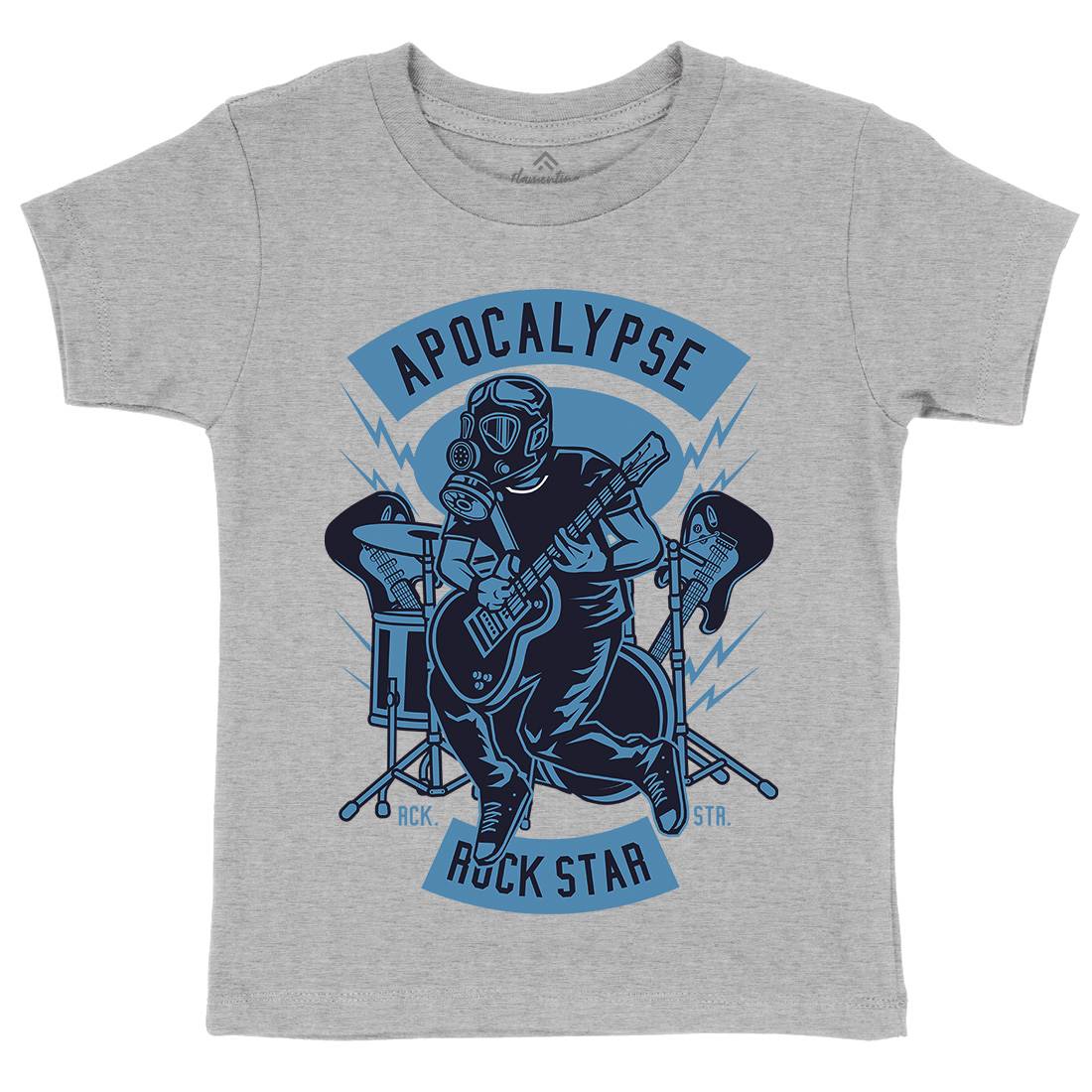 Apocalypse Rock Star Kids Crew Neck T-Shirt Music D503