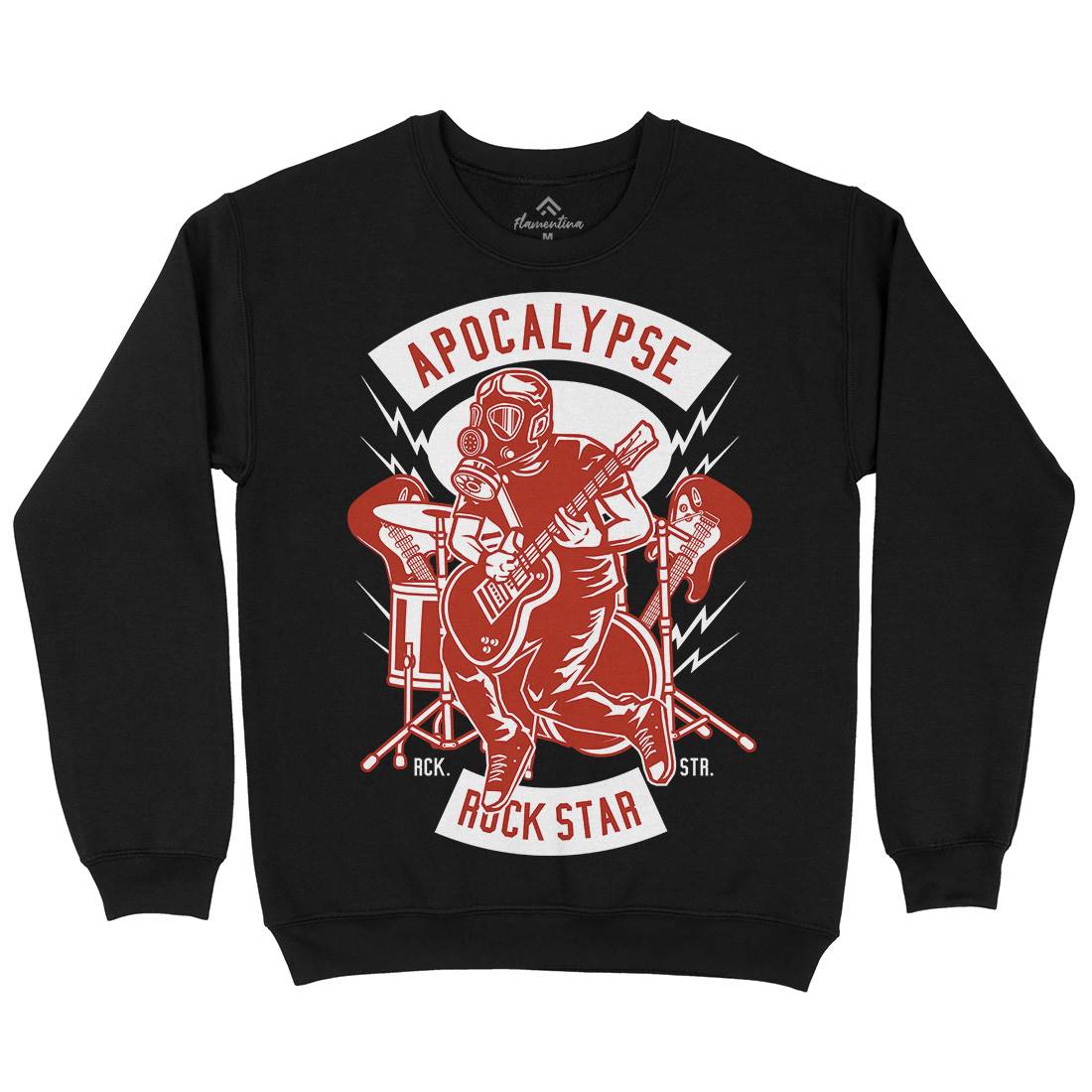 Apocalypse Rock Star Mens Crew Neck Sweatshirt Music D503