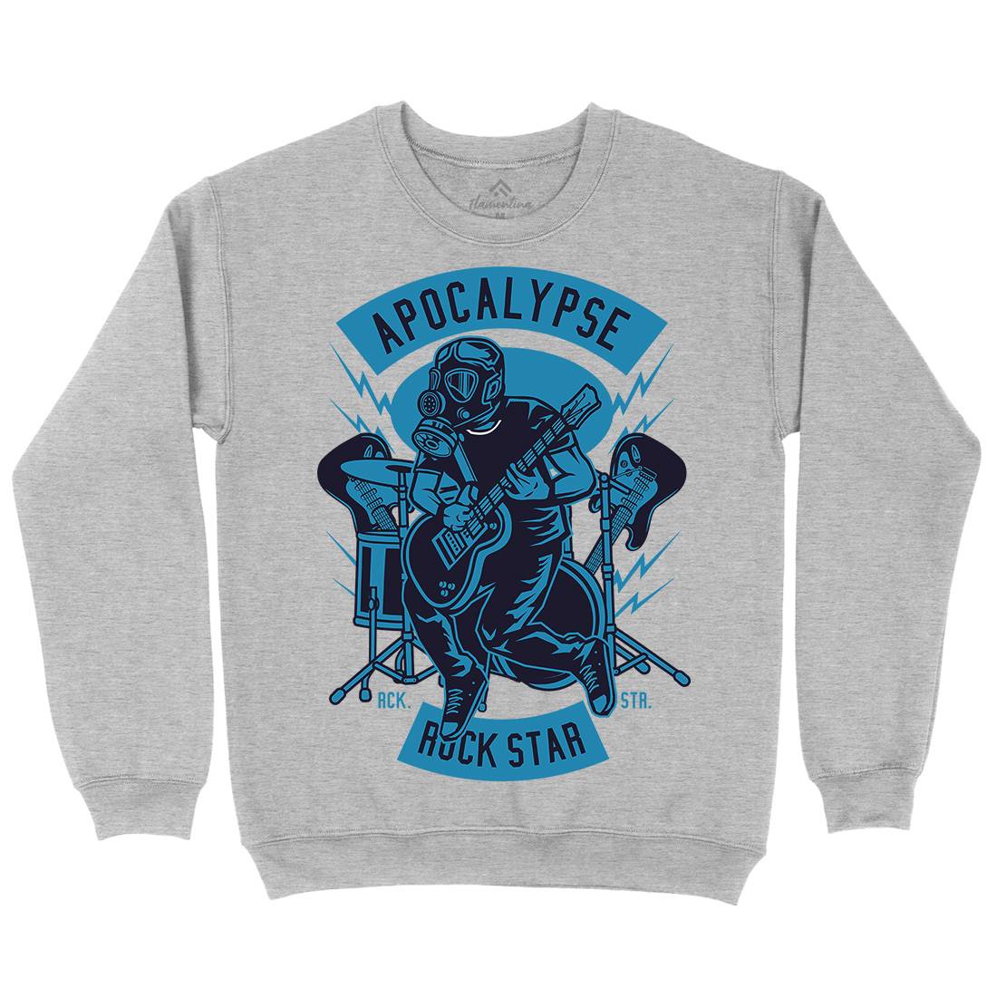 Apocalypse Rock Star Mens Crew Neck Sweatshirt Music D503