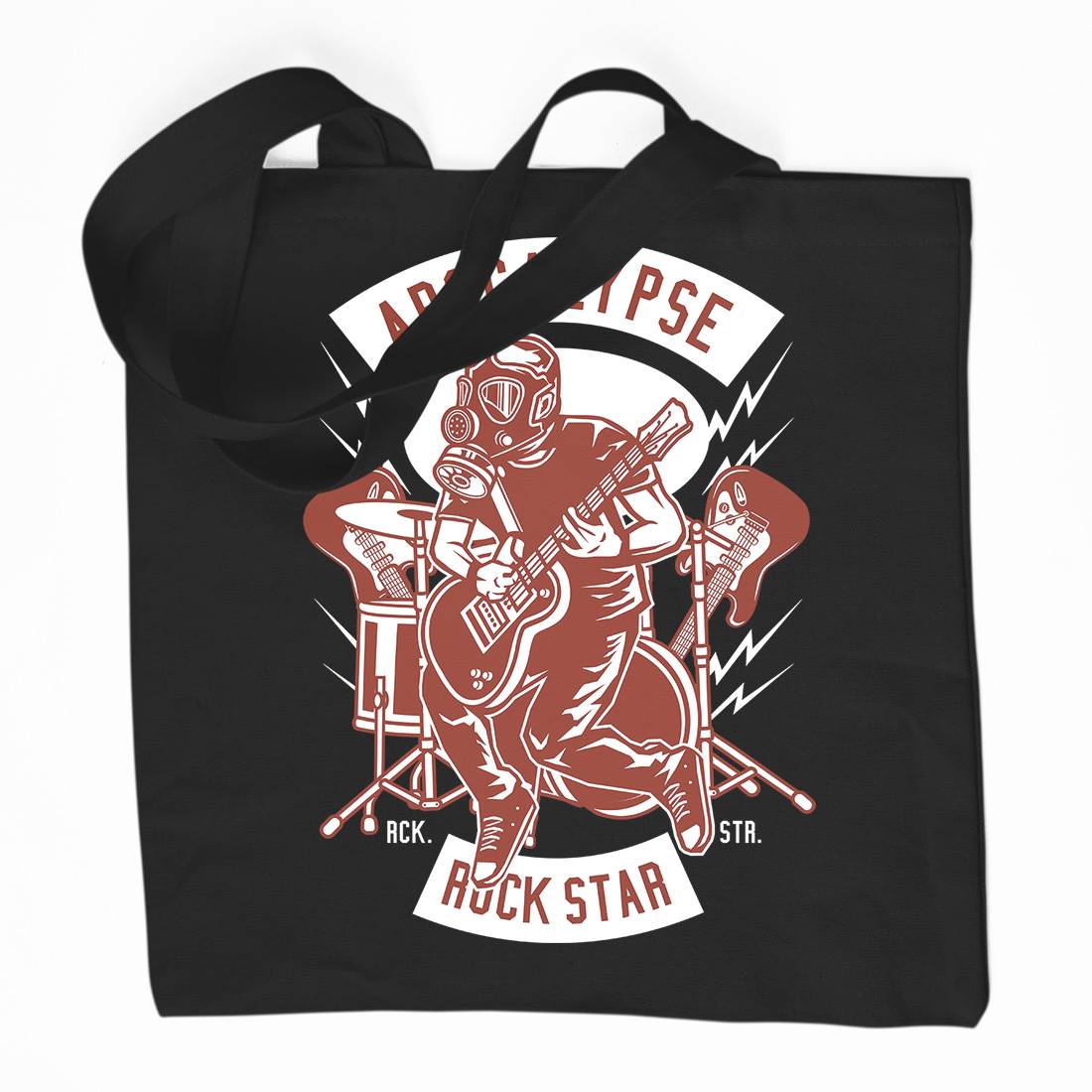 Apocalypse Rock Star Organic Premium Cotton Tote Bag Music D503