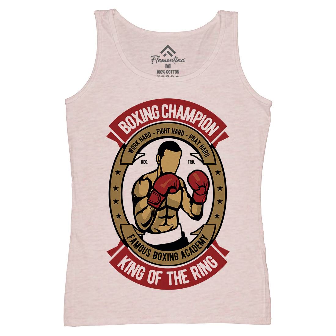 Boxing Womens Organic Tank Top Vest Sport D510