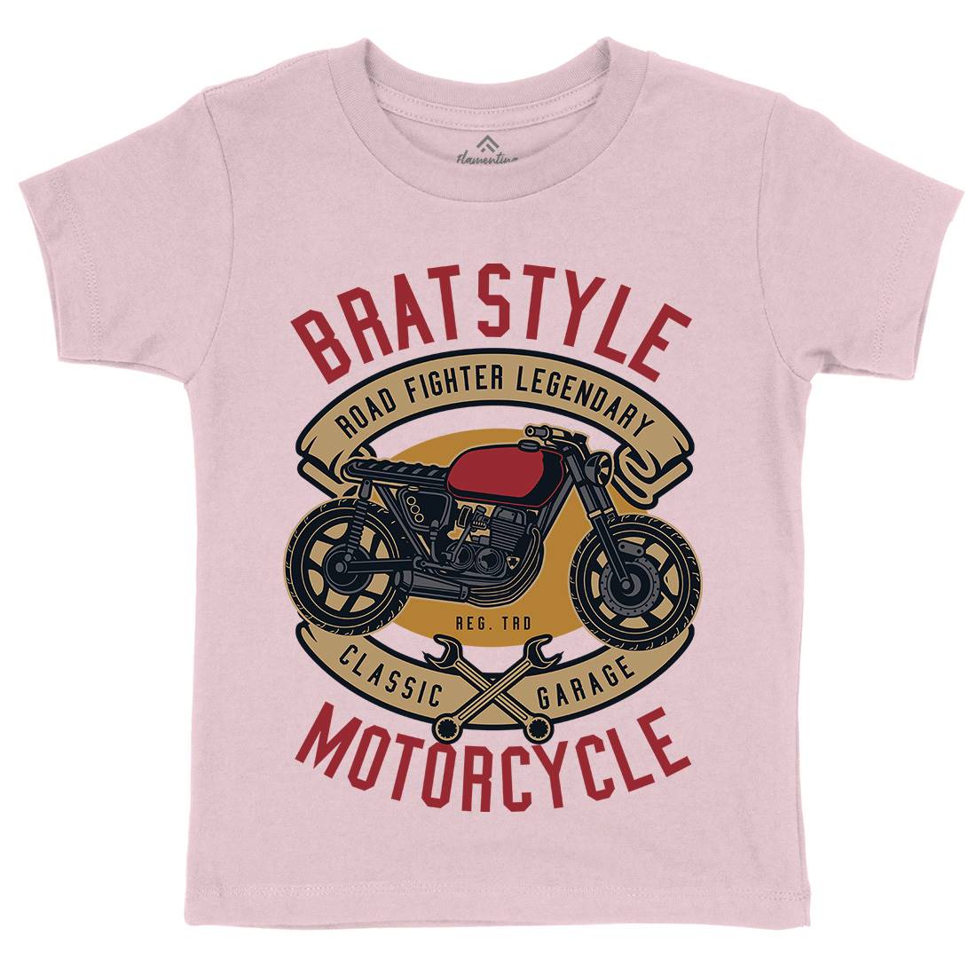 Brat Style Kids Crew Neck T-Shirt Motorcycles D511