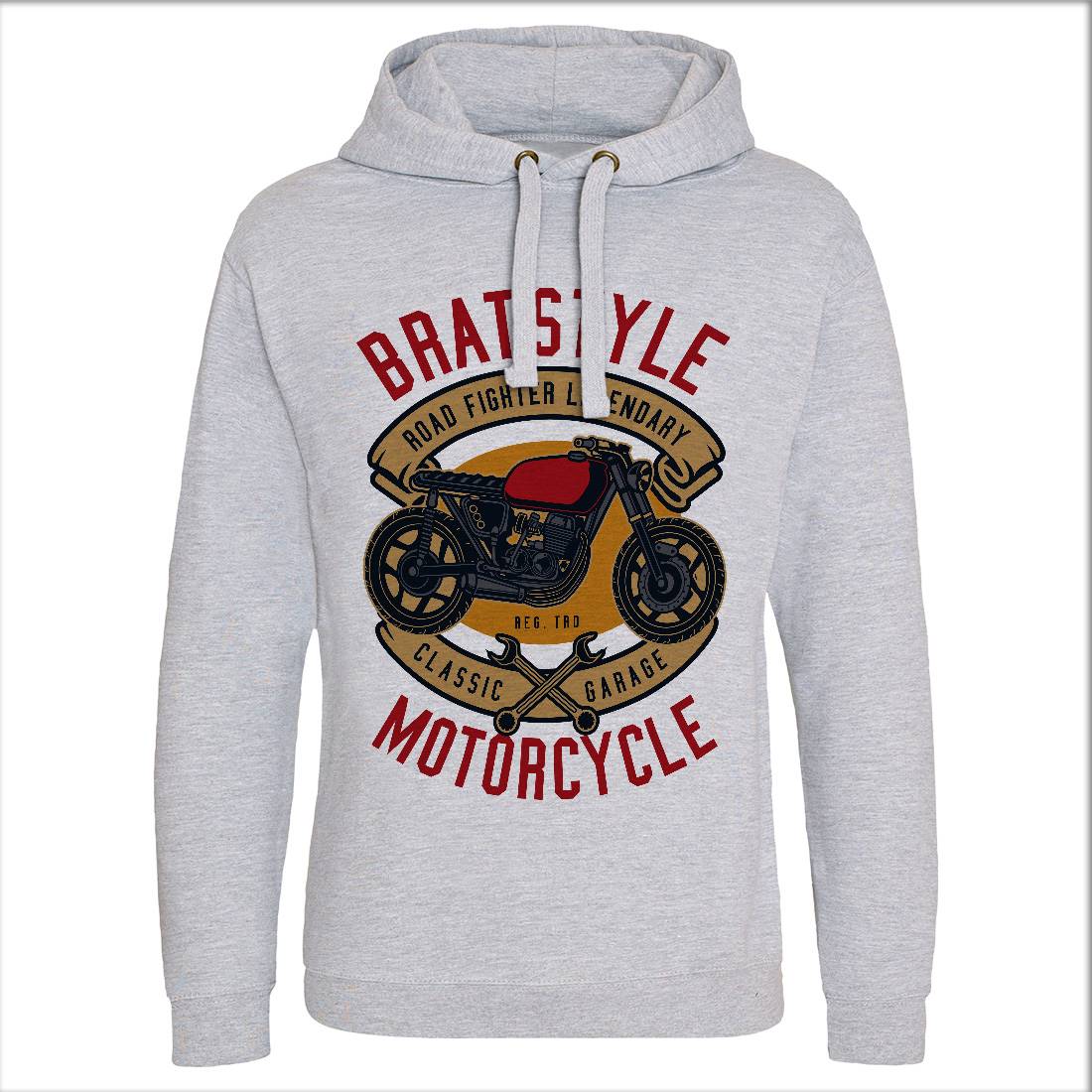 Brat Style Mens Hoodie Without Pocket Motorcycles D511