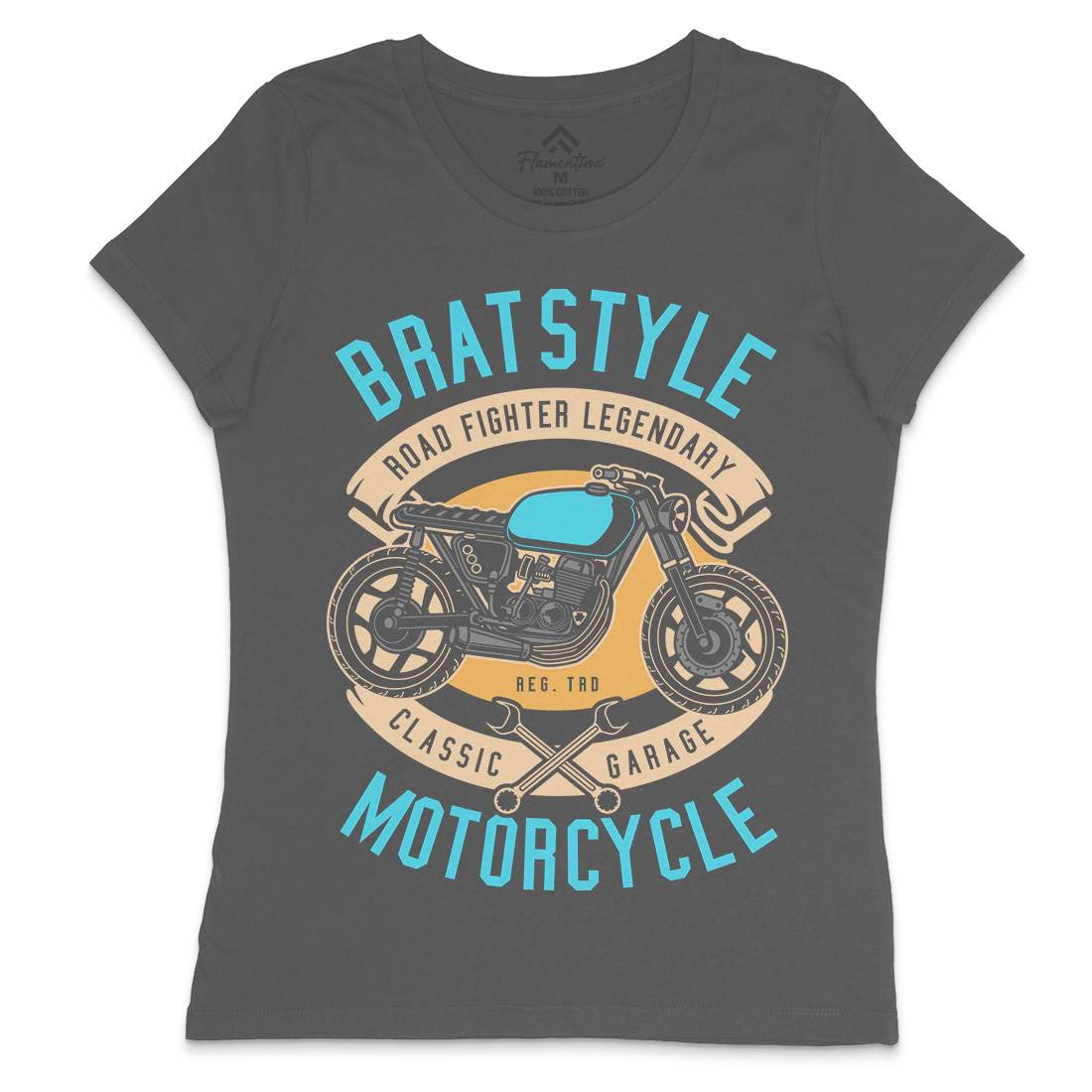 Brat Style Womens Crew Neck T-Shirt Motorcycles D511