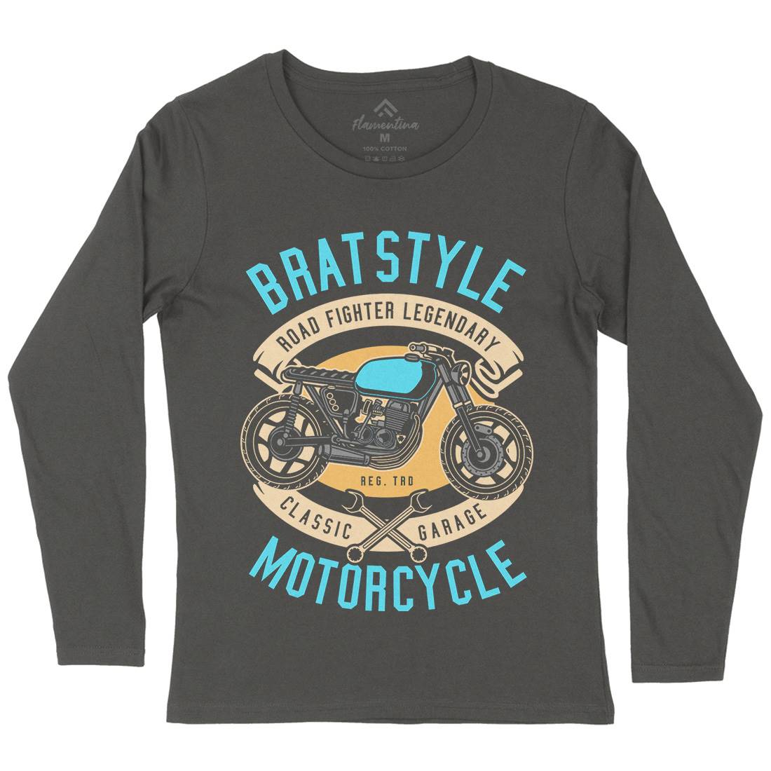 Brat Style Womens Long Sleeve T-Shirt Motorcycles D511