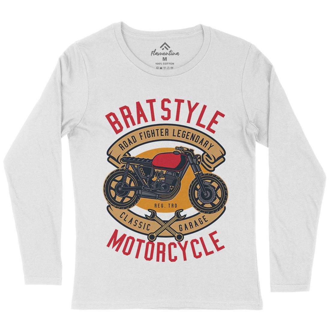 Brat Style Womens Long Sleeve T-Shirt Motorcycles D511