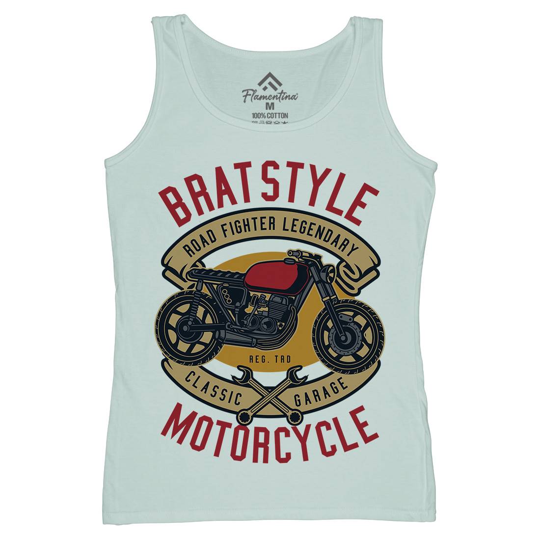 Brat Style Womens Organic Tank Top Vest Motorcycles D511