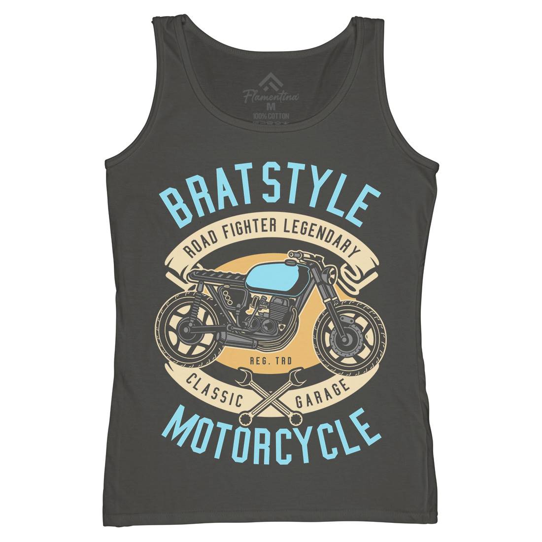 Brat Style Womens Organic Tank Top Vest Motorcycles D511