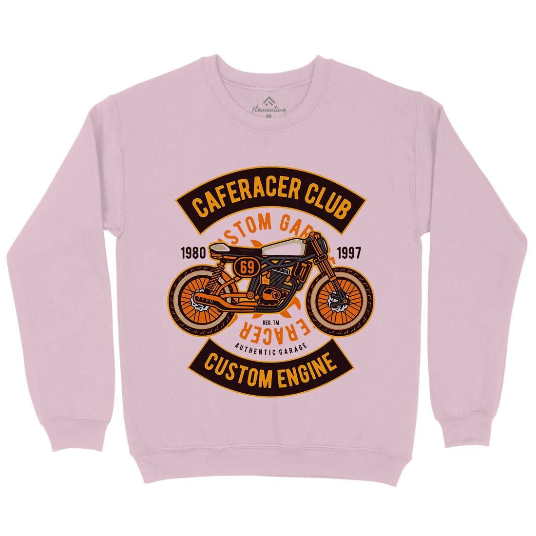 Caferacer Club Kids Crew Neck Sweatshirt Motorcycles D514