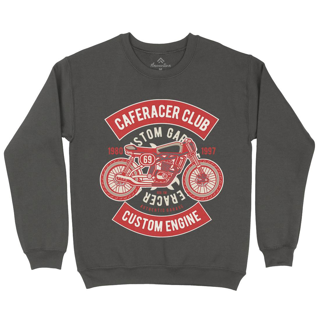 Caferacer Club Kids Crew Neck Sweatshirt Motorcycles D514