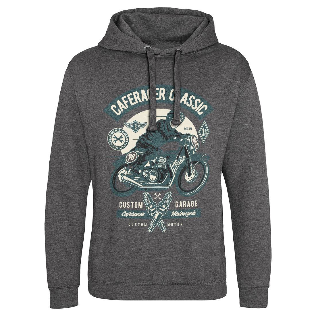 Caferacer Rider Mens Hoodie Without Pocket Motorcycles D515