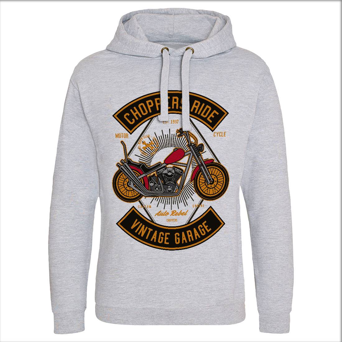 Chopper Ride Mens Hoodie Without Pocket Motorcycles D516
