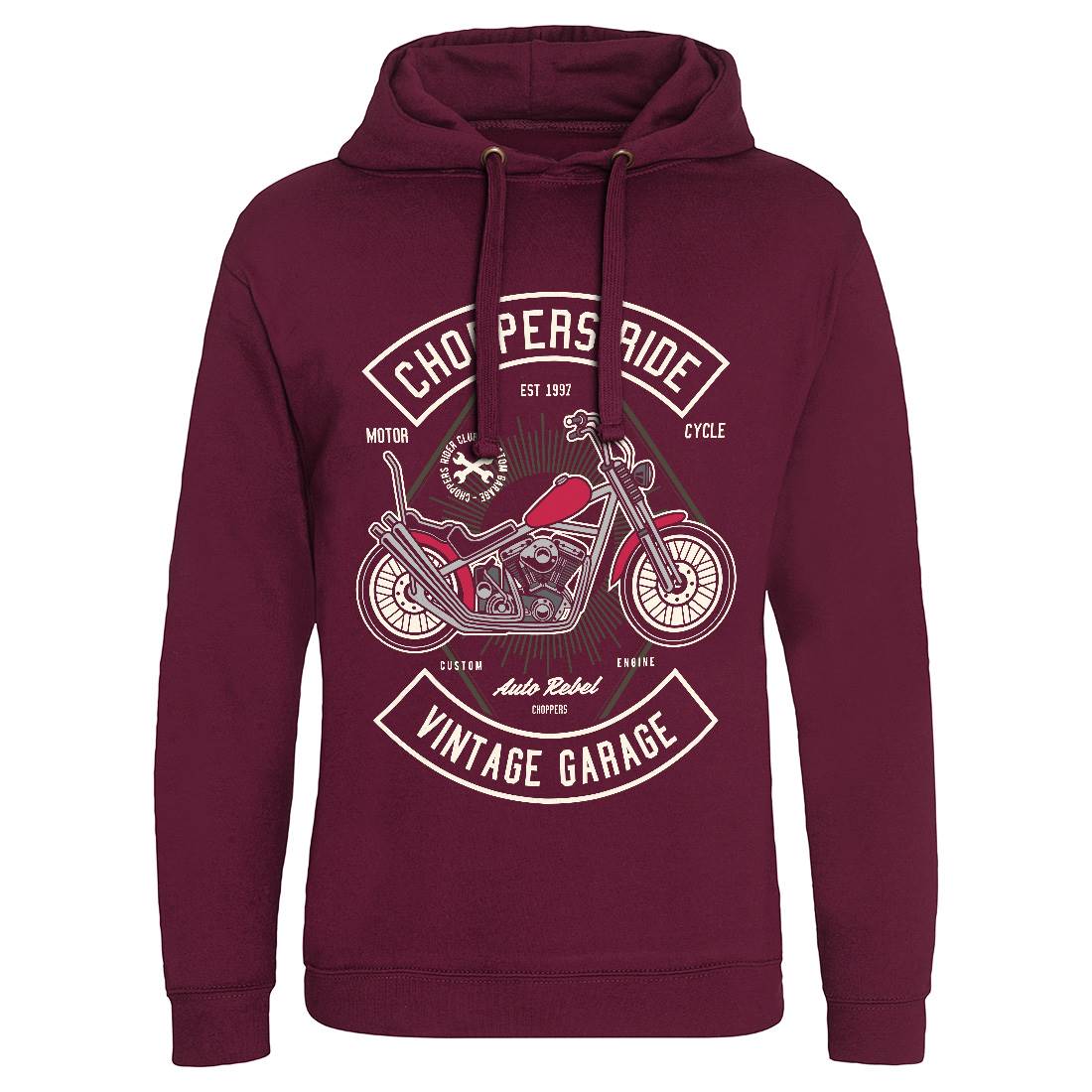 Chopper Ride Mens Hoodie Without Pocket Motorcycles D516