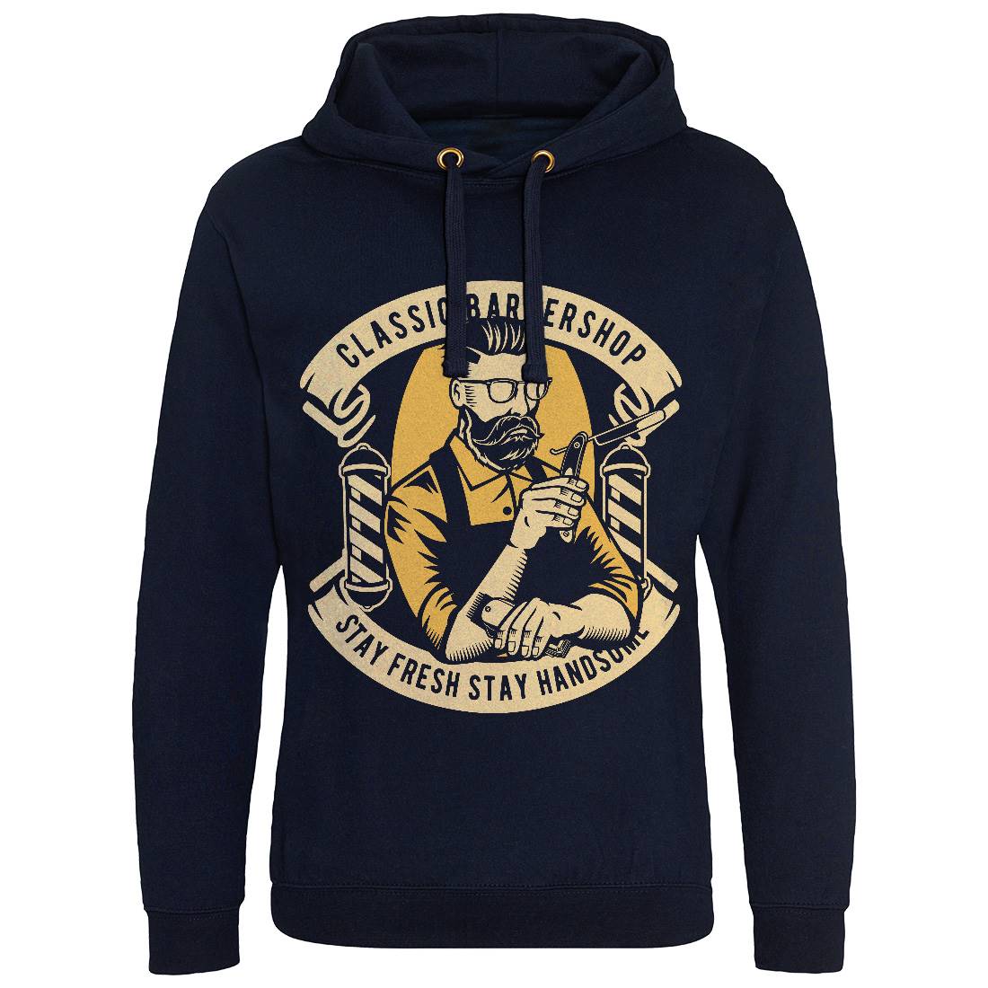 Classic Shop Mens Hoodie Without Pocket Barber D517