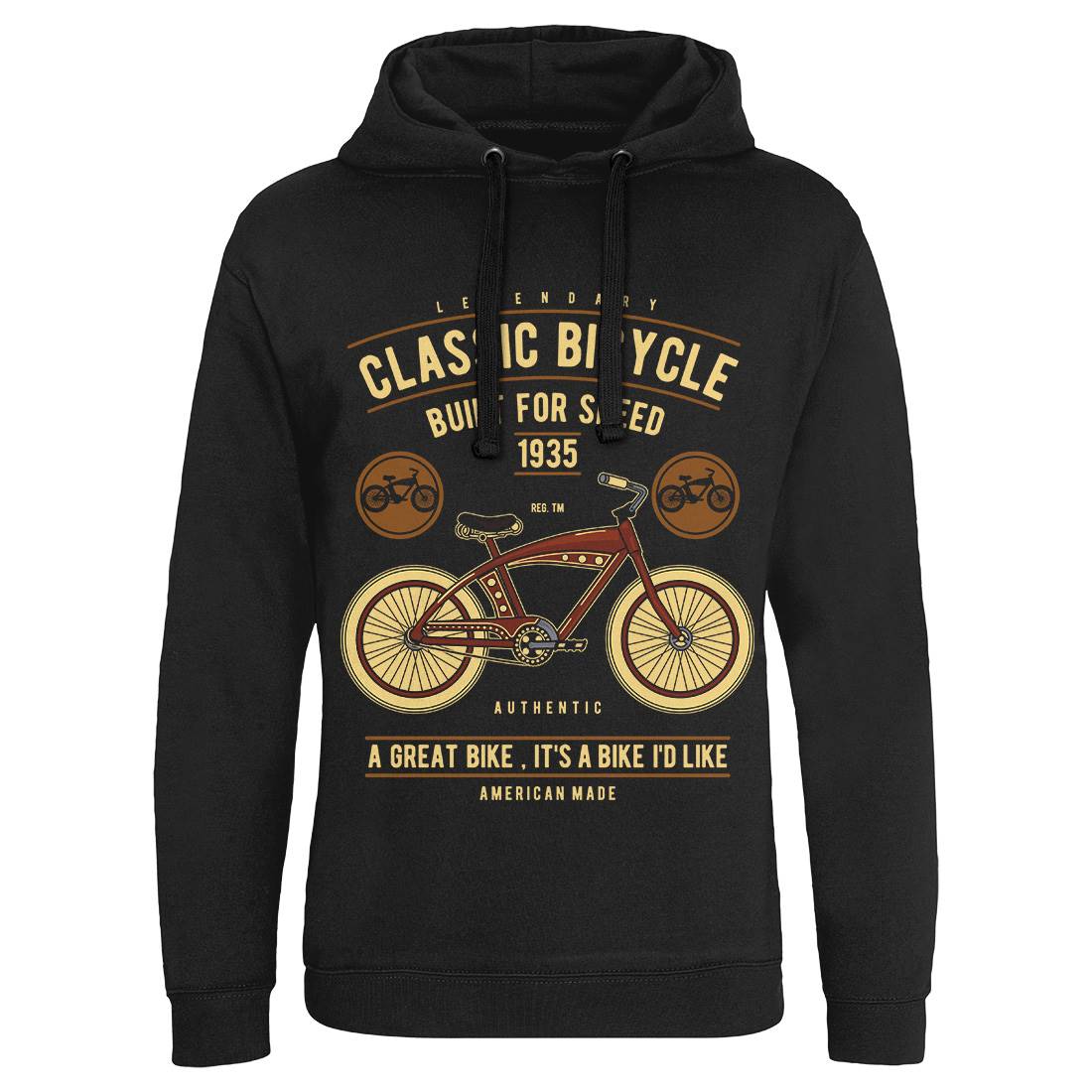 Classic Bicycle Mens Hoodie Without Pocket Bikes D518