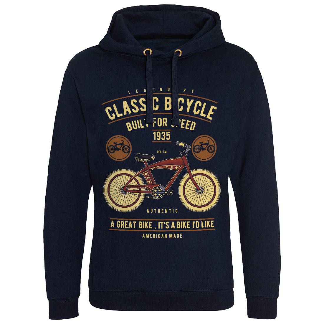 Classic Bicycle Mens Hoodie Without Pocket Bikes D518