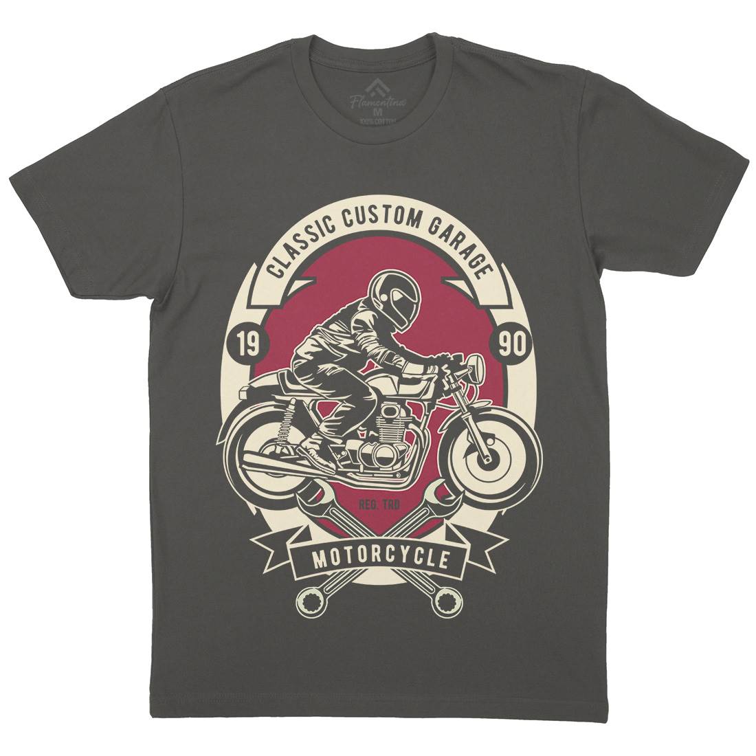 Classic Custom Garage Mens Crew Neck T-Shirt Motorcycles D519