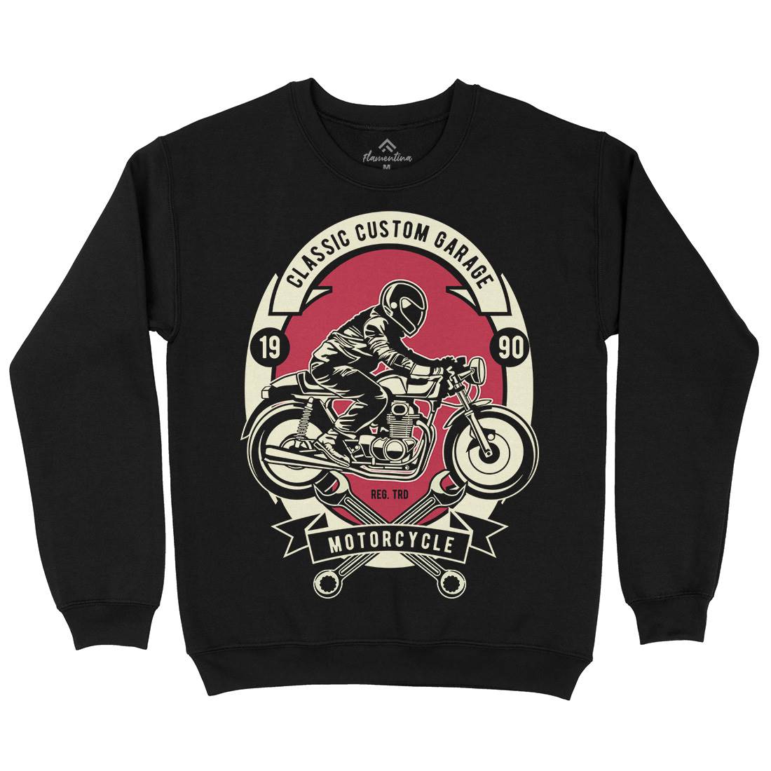 Classic Custom Garage Mens Crew Neck Sweatshirt Motorcycles D519