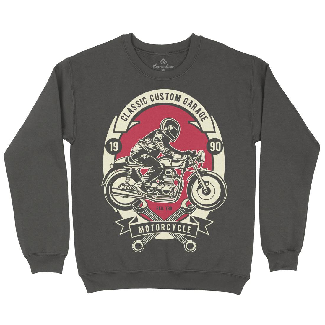 Classic Custom Garage Mens Crew Neck Sweatshirt Motorcycles D519