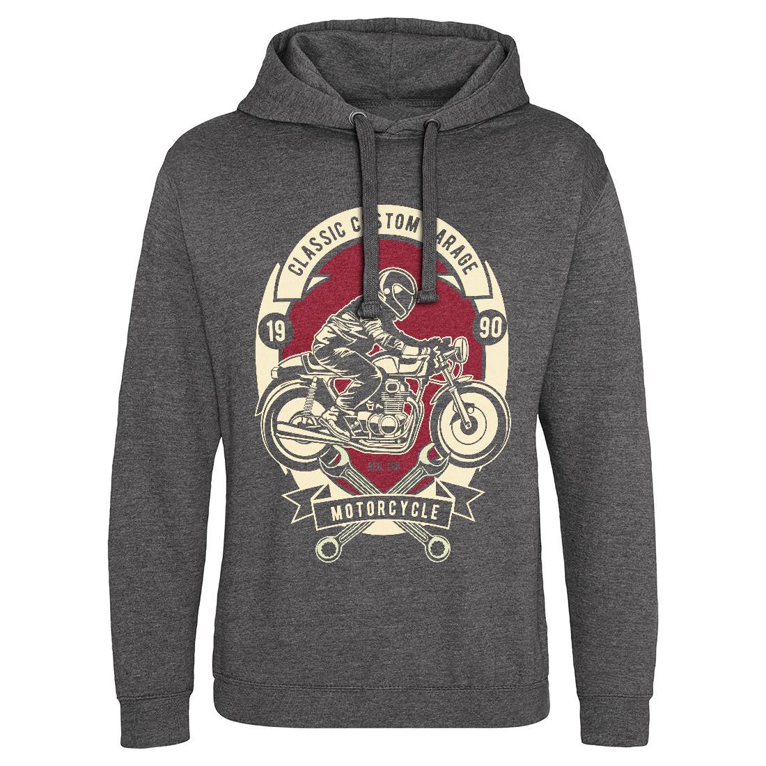 Classic Custom Garage Mens Hoodie Without Pocket Motorcycles D519