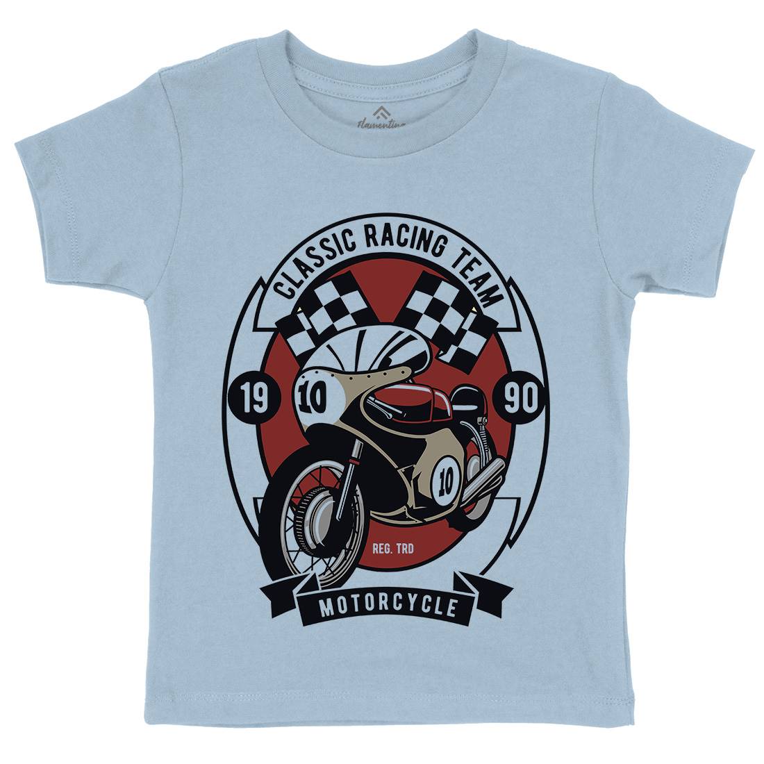 Classic Racing Team Kids Organic Crew Neck T-Shirt Motorcycles D520