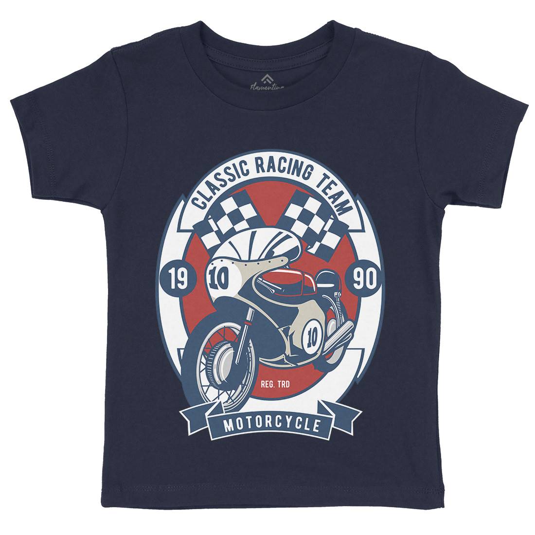 Classic Racing Team Kids Crew Neck T-Shirt Motorcycles D520