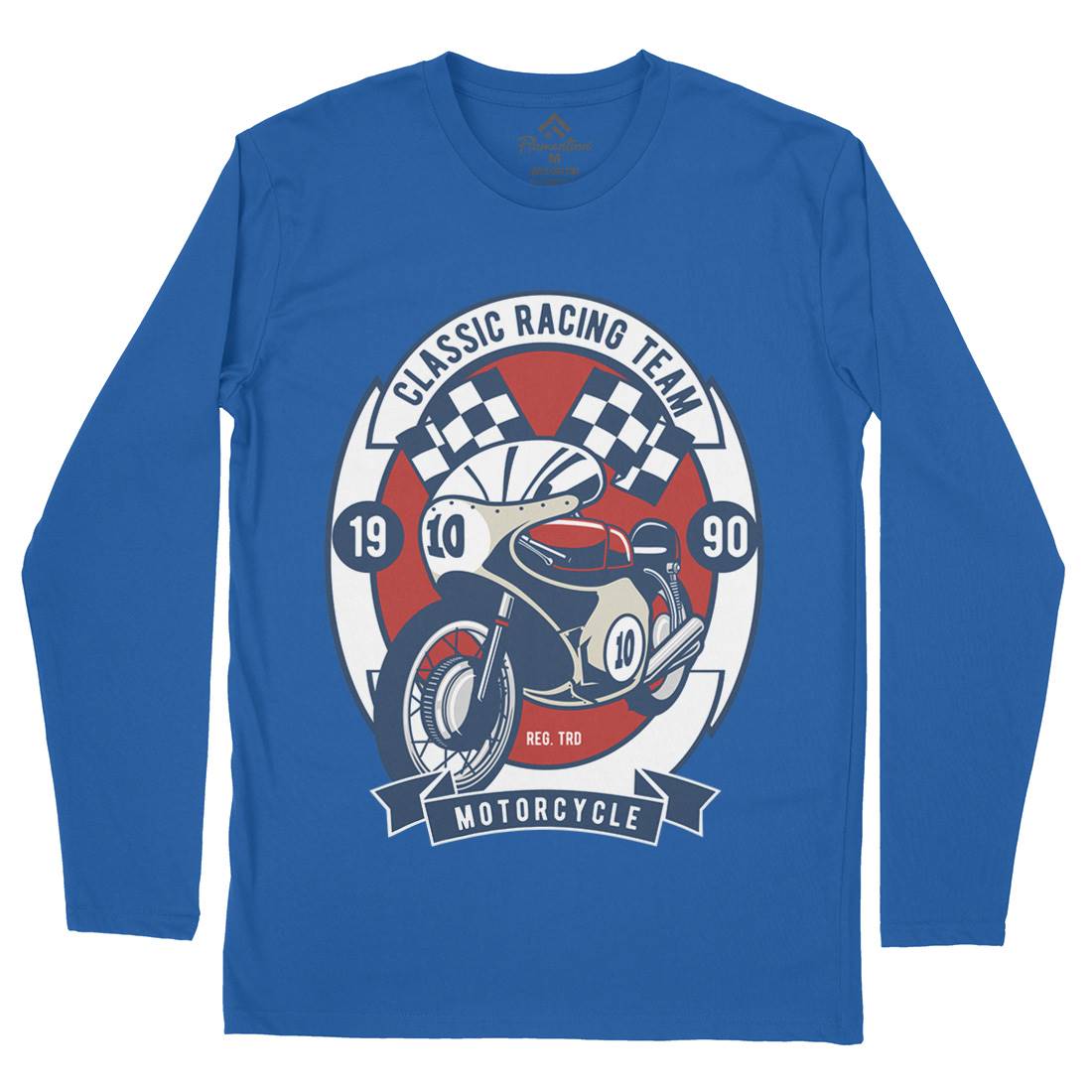 Classic Racing Team Mens Long Sleeve T-Shirt Motorcycles D520