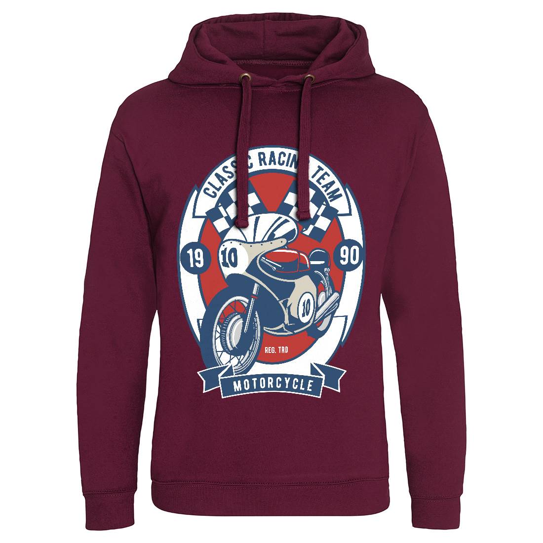 Classic Racing Team Mens Hoodie Without Pocket Motorcycles D520
