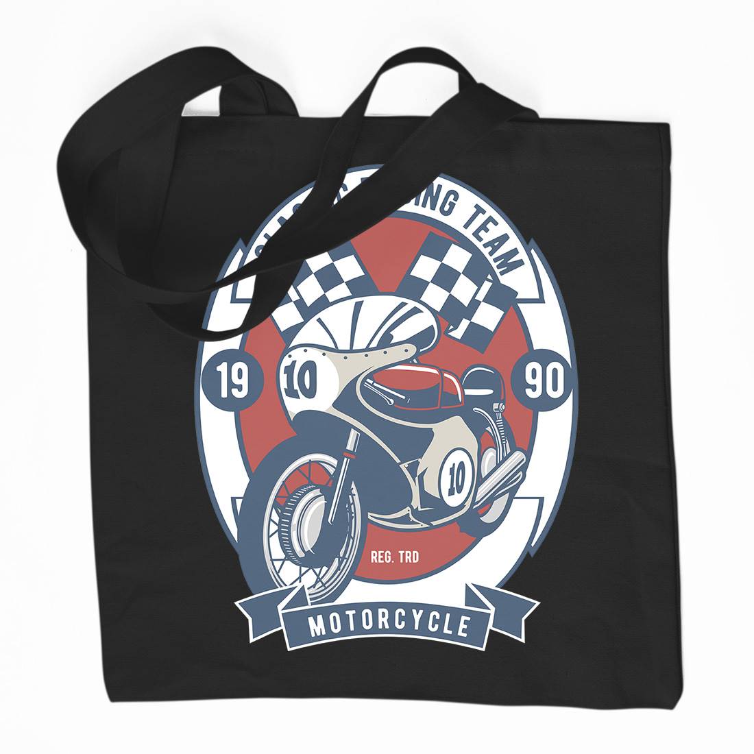 Classic Racing Team Organic Premium Cotton Tote Bag Motorcycles D520