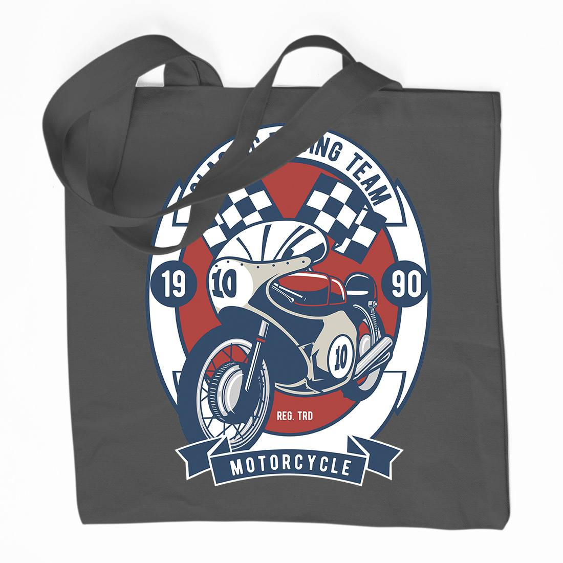 Classic Racing Team Organic Premium Cotton Tote Bag Motorcycles D520