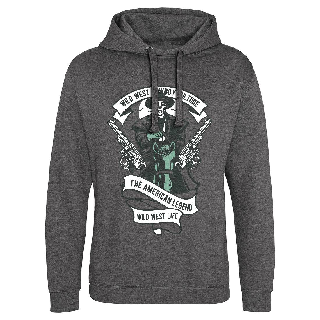 Cowboy Mens Hoodie Without Pocket American D523
