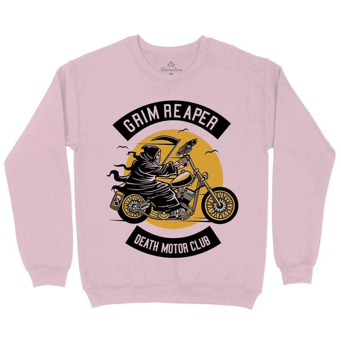 Grim Reaper Kids Crew Neck Sweatshirt Motorcycles D524
