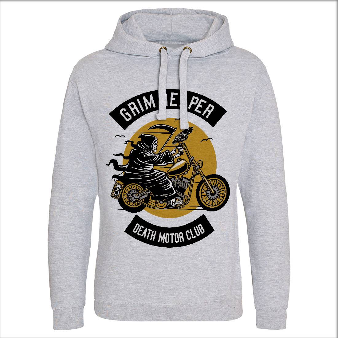 Grim Reaper Mens Hoodie Without Pocket Motorcycles D524