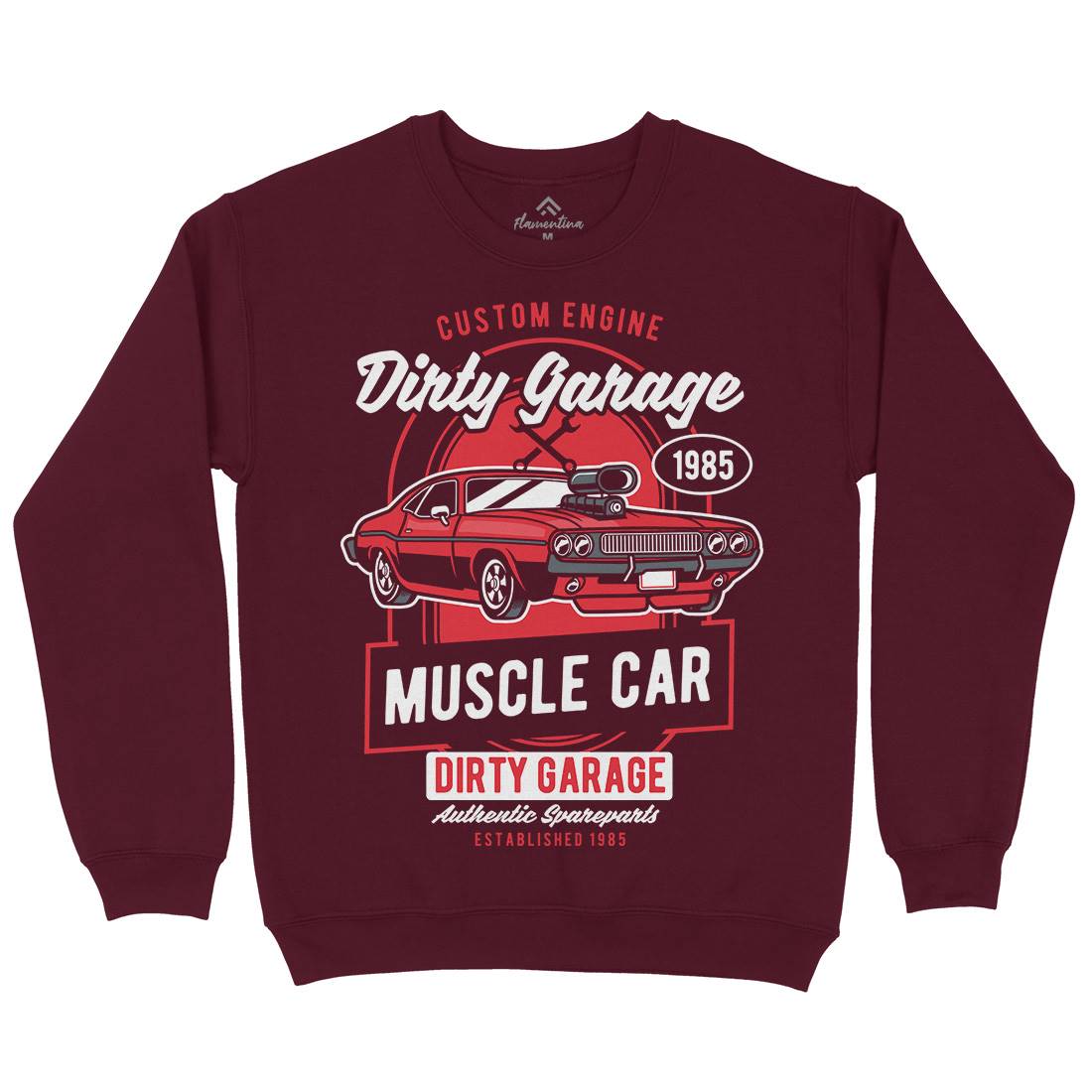 Dirty Garage Kids Crew Neck Sweatshirt Cars D525