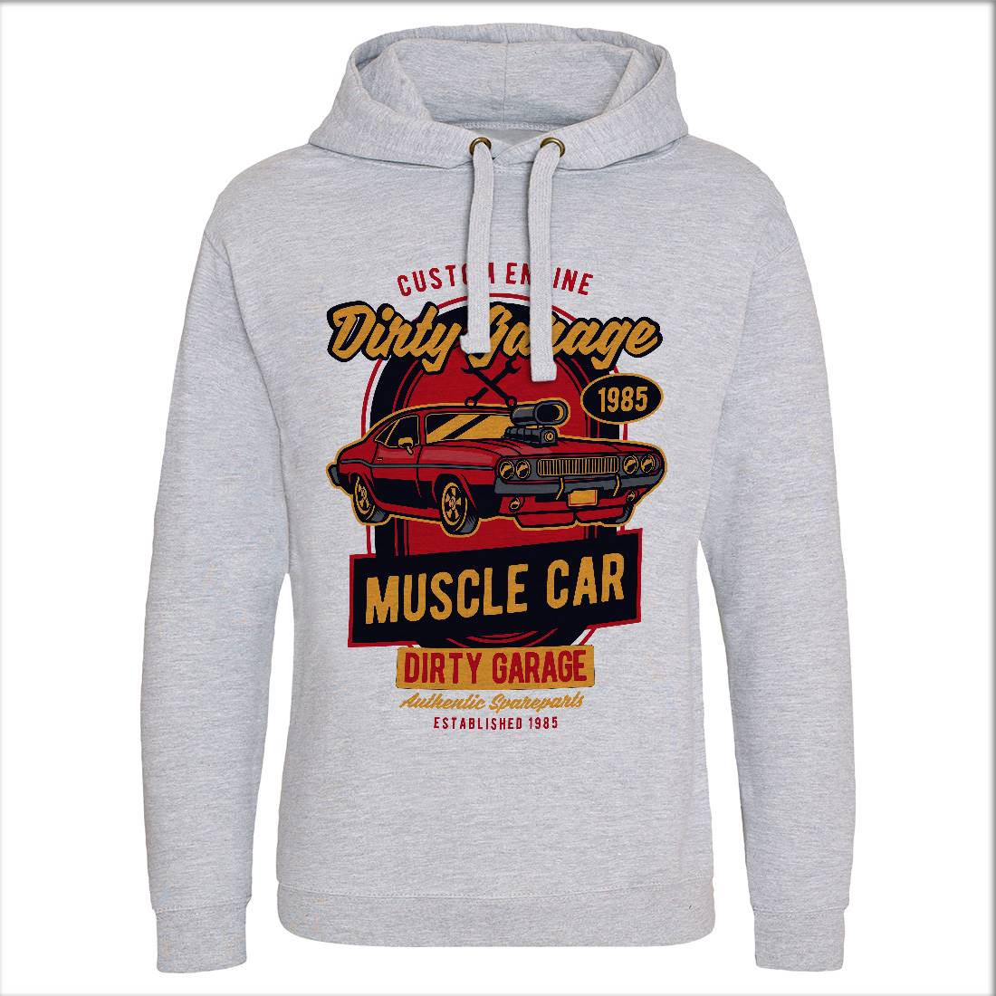 Dirty Garage Mens Hoodie Without Pocket Cars D525